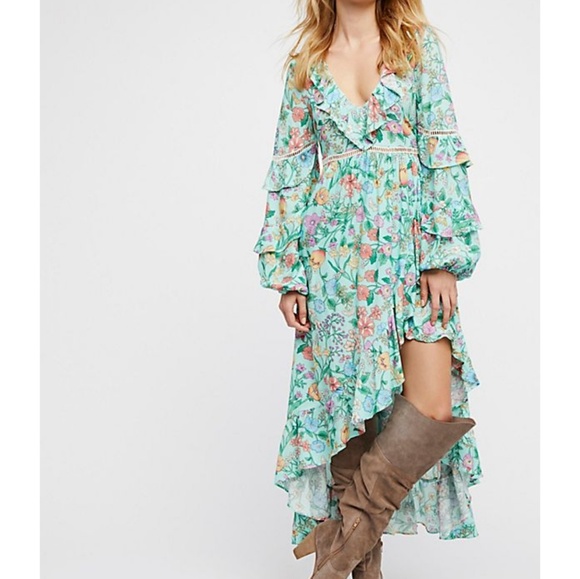 LAST ONE Flur Vineyard Asymmetrical Gown - Picture 7 of 8